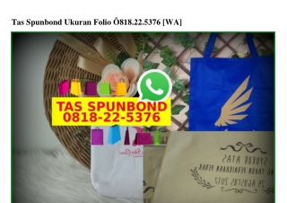 Tas Spunbond Ukuran Folio 0818–22–5376[wa]