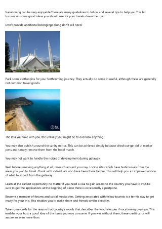 Confirmed Suggestions To Effective Vacation Ideas