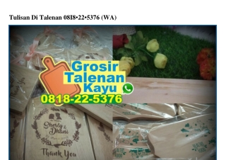 Tulisan Di Talenan 08I8·22·5376[wa]