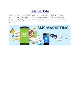 Bulk SMS India