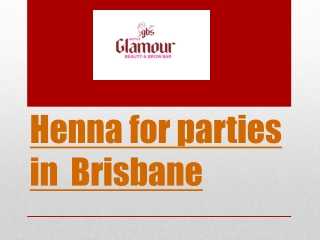 Henna for parties in brisbane