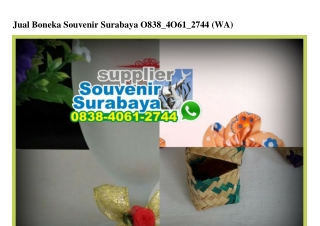 Jual Boneka Souvenir Surabaya 0838–4061–2744[wa]