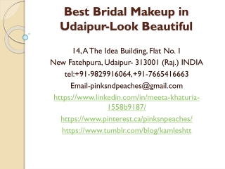 Best Bridal Makeup in Udaipur-Look Beautiful