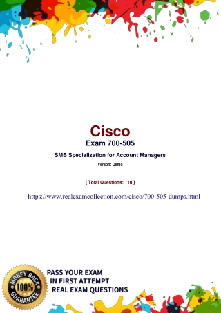 2020 Latest Cisco 700-505 Exam Questions - Cisco 700-505 Dumps