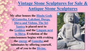 Vintage stone sculptures for sale & antique stone sculptures