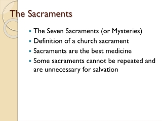 The Sacraments