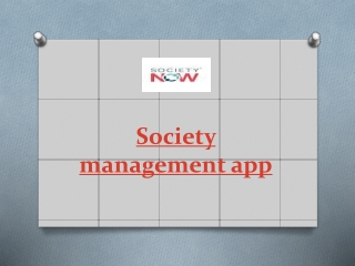 Society management app