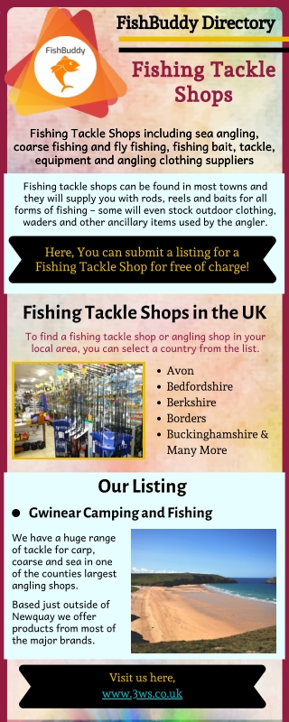 Find the Fishing Tackle Shops In the Uk