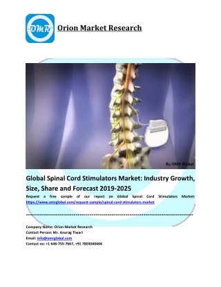 Spinal Cord Stimulators Market Size, Share and Forecast to 2025