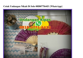 Cetak Undangan Nikah Di Solo 081807716413[wa]