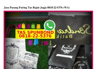 Jasa Pasang Furing Tas Rajut Jogja 0818~22~5376[wa]