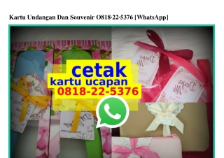 Kartu Undangan Dan Souvenir 0818.22.5376[wa]