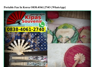 Portable Fan In Korea O838–4O61–274O[wa]