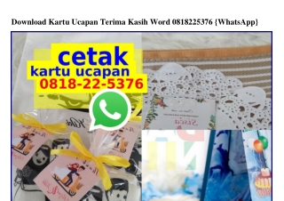 Download Kartu Ucapan Terima Kasih Word Ö818 22 5376[wa]