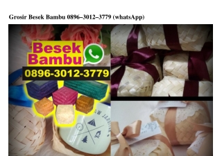 Grosir Besek Bambu