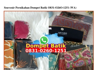 Souvenir Pernikahan Dompet Batik O831–O26O–1251[wa]