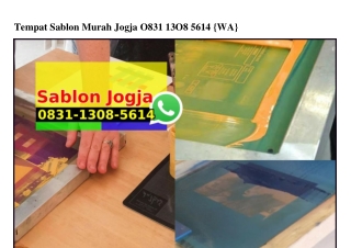 Tempat Sablon Murah Jogja Ö831•13Ö8•5614[wa]