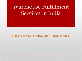 CUSTOMER GRATIFICATION THROUGH E-COMMERCE ORDER FULFILLMENT SERVICE