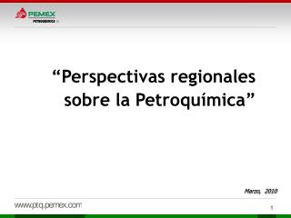 “Perspectivas regionales sobre la Petroquímica”