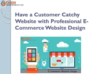Have a Customer Catchy Website with Professional E-Commerce Website Design