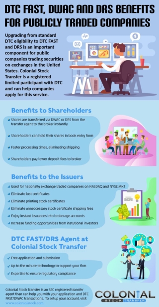 Benefits For Publicly Traded Companies - Colonial Stock Transfer