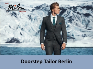 Where To Buy A Suit in Berlin | Doorstep Tailor Berlin