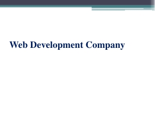 Web Development Company