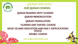 Online Quran Classes and Courses