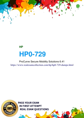 Updated HP HP0-729 Exam Dumps -  HP0-729 Question Answers