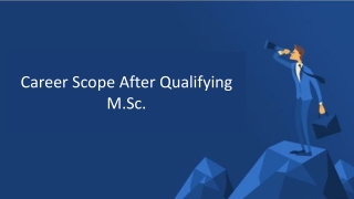 Career Scope After Qualifying MSc