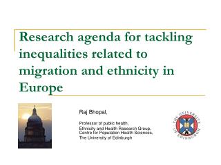 Research agenda for tackling inequalities related to migration and ethnicity in Europe