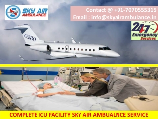 Air Ambulance Service in Delhi and Ranchi with Medical Facility by Sky Ambulance