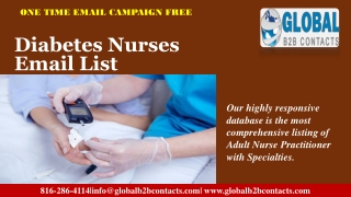 Diabetes Nurses Email List