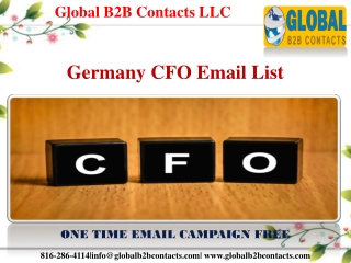 Germany CFO Email List