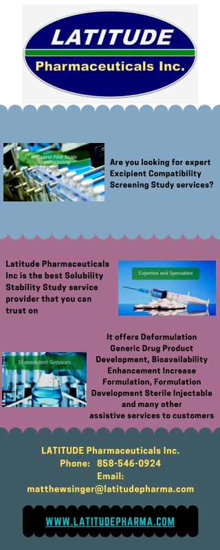 Formulation Development Service