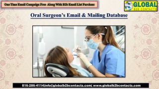 Oral Surgeon’s Email & Mailing Database