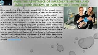 Surrogate baby