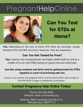 STI Testing Albuquerque | Care Net Pregnancy Center