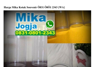 Harga Mika Kotak Souvenir Ö831.Ö8Ö1.2343[wa]