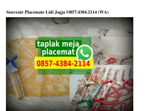 Souvenir Placemate Lidi Jogja O857-4384-2114[wa]