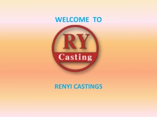 Iron Sand Castings Foundry- RENYI CASTINGS