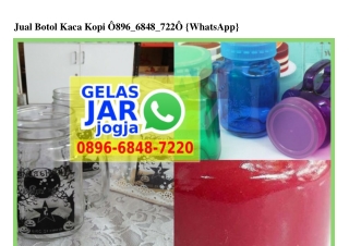 Jual Botol Kaca Kopi Ö896~6848~722Ö[wa]