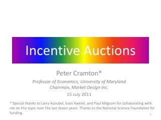 Incentive Auctions