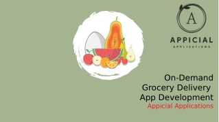 Grocery Delivery App Development