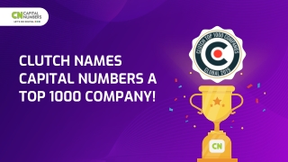 Clutch Names Capital Numbers a Top 1000 Company!
