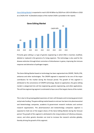 Gene Editing Market