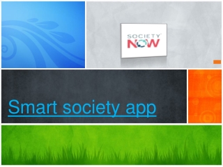 Smart society app