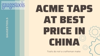 Acme Taps At Best Price In Hubei