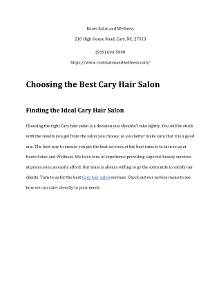 Roots Hair Salon