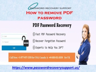 How to remove PDF password